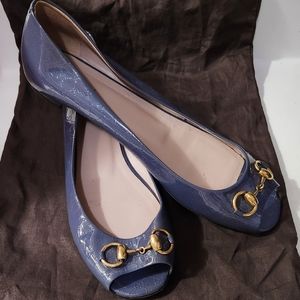 Original Gucci shoes Microguccissima Patent Leather Horsebit Pee